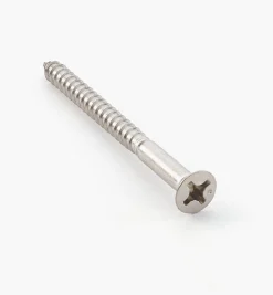 Lee Valley Screws>#12 × 2 1/2" 316 Stainless-Steel Flat-Head Screws