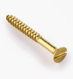 Lee Valley Screws>1 1/2" #8 Flat-Head Brass Screws