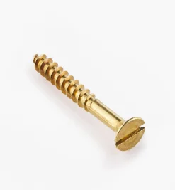 Lee Valley Screws>1 1/2" #10 Flat-Head Brass Screws