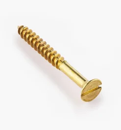 Lee Valley Screws>1 3/4" #10 Flat-Head Brass Screws