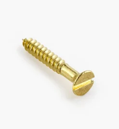 Lee Valley Screws>5/8" #3 Flat-Head Brass Screws