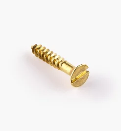 Lee Valley Screws>3/4" #6 Flat-Head Brass Screws