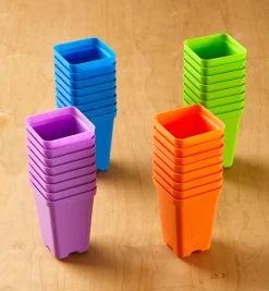 Lee Valley Seed Starting>2 1/2" Multicolor Pots