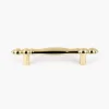 Lee Valley Pulls>4 1/4" Ultra-Bright Brass Finish Polished Accent Pull