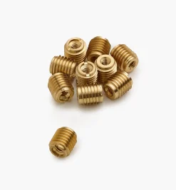 Lee Valley Fasteners>10-24 Brass Knife-Edge Insert Nuts