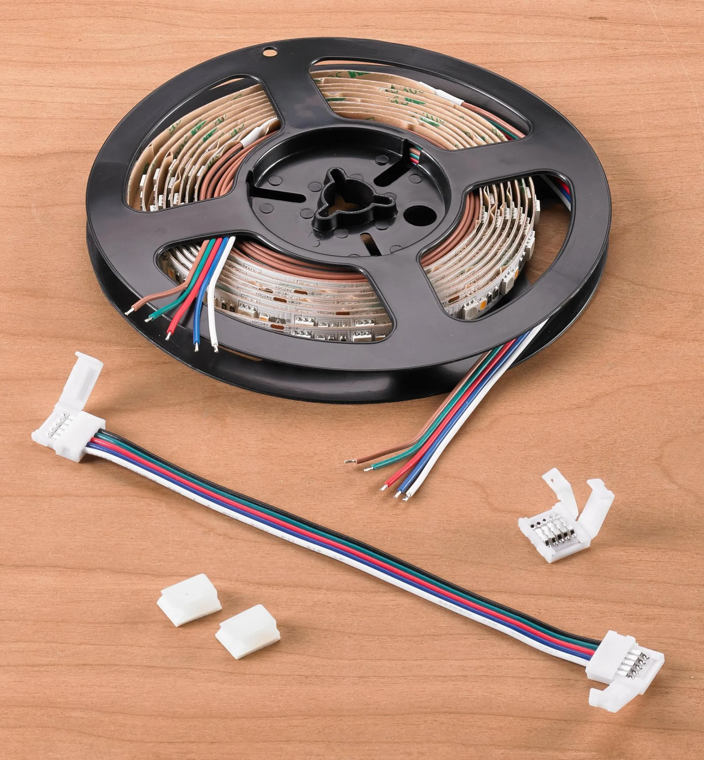 Lee Valley Lighting>8' Color-Controlled RGB+W LED Tape Light Set, 60+60 LEDs/m