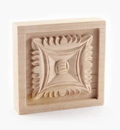 Lee Valley Project Supplies>3" Hand-Carved Square Appliqué