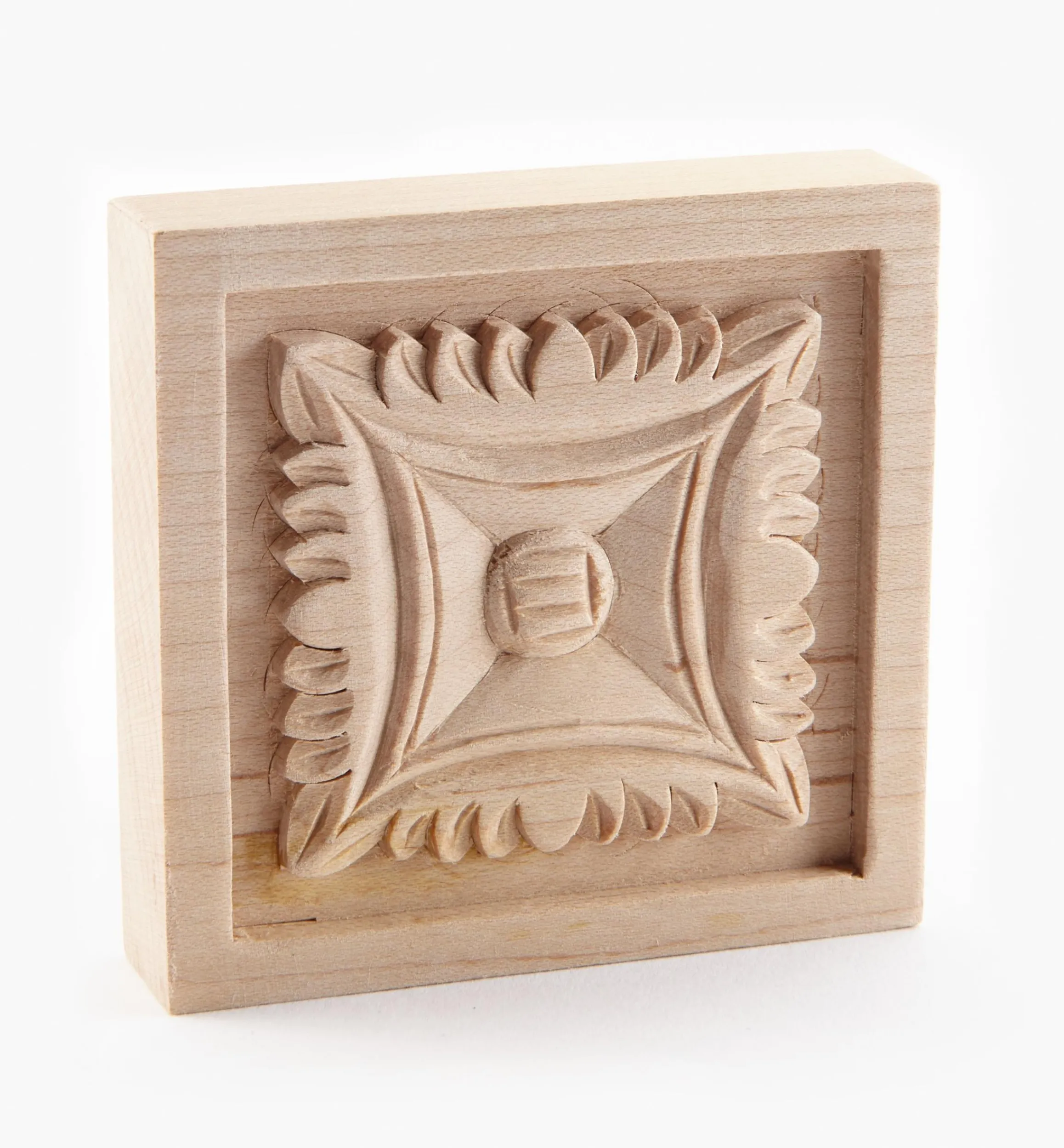 Lee Valley Project Supplies>3" Hand-Carved Square Appliqué