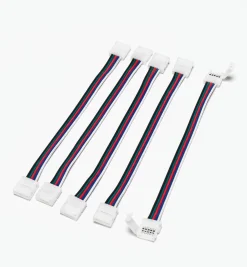 Lee Valley Lighting>6" Wire-Lead Connectors For RGB+W LED Tape Lights