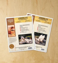 Lee Valley Plans>Adirondack California-Style Furniture Plans