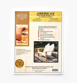 Lee Valley Plans>Adirondack California-Style Furniture Plans