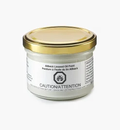 Lee Valley Supplies>Allbäck Old White Linseed Oil Paint