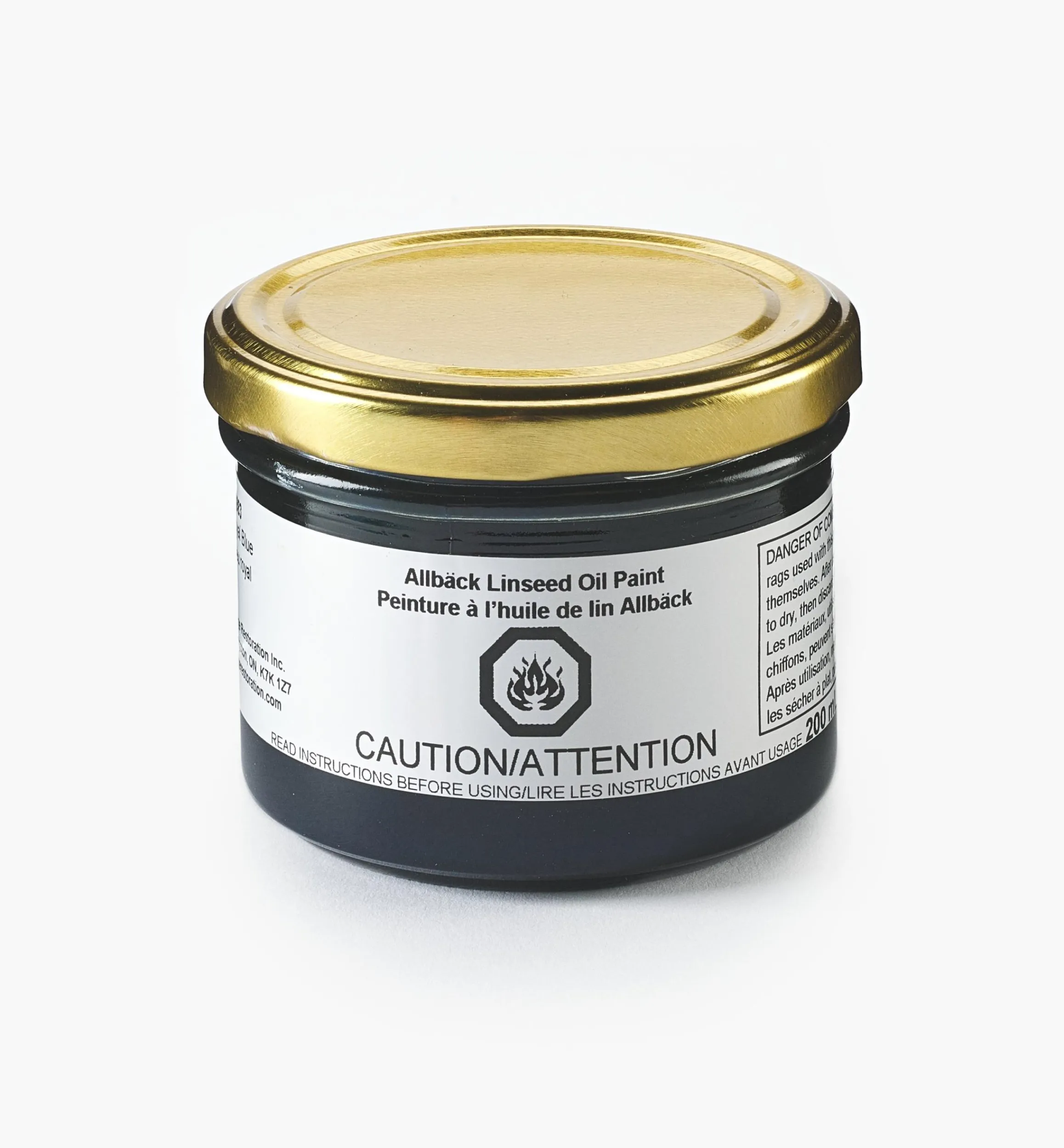 Lee Valley Supplies>Allbäck Royal Blue Linseed Oil Paint