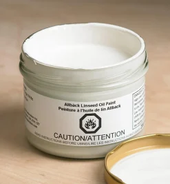 Lee Valley Supplies>Allbäck Vintage White Linseed Oil Paint