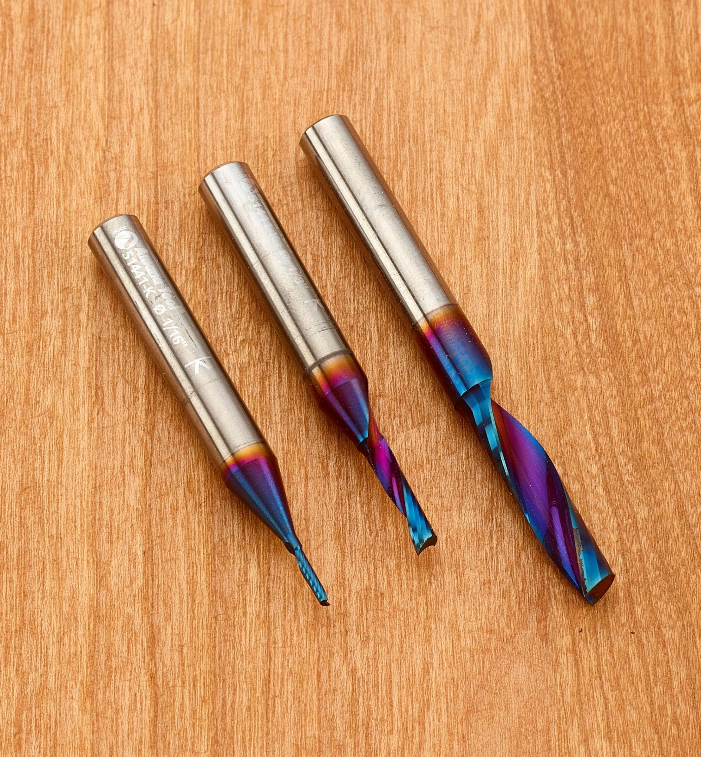 Lee Valley Power Tool Accessories>Amana Upcut CNC Bits For Cutting Plastic