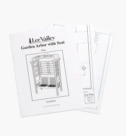 Lee Valley Plans>Arbor With Seat Plan