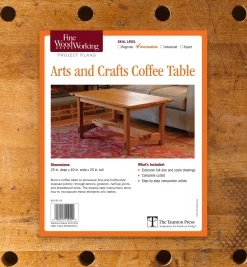 Lee Valley Plans>Arts And Crafts Coffee Table Plan