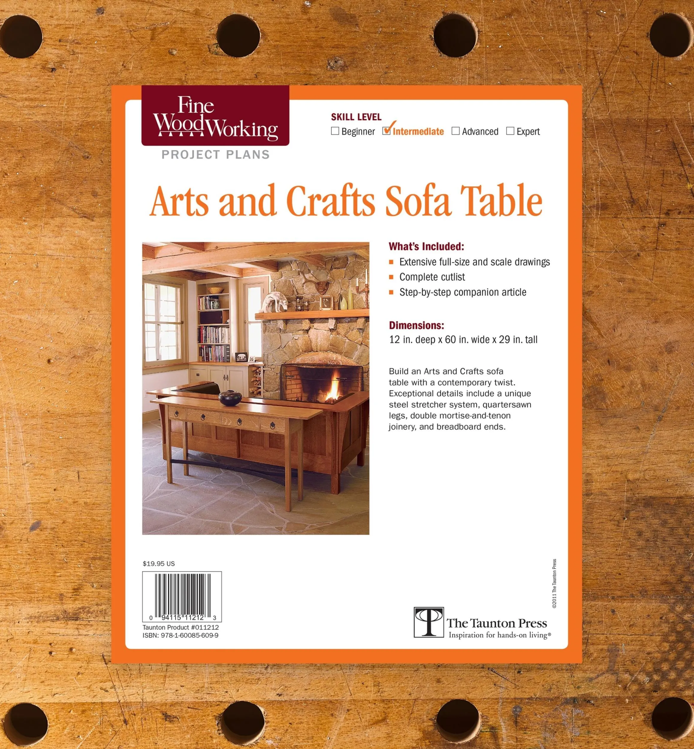 Lee Valley Plans>Arts And Crafts Sofa Table Plan