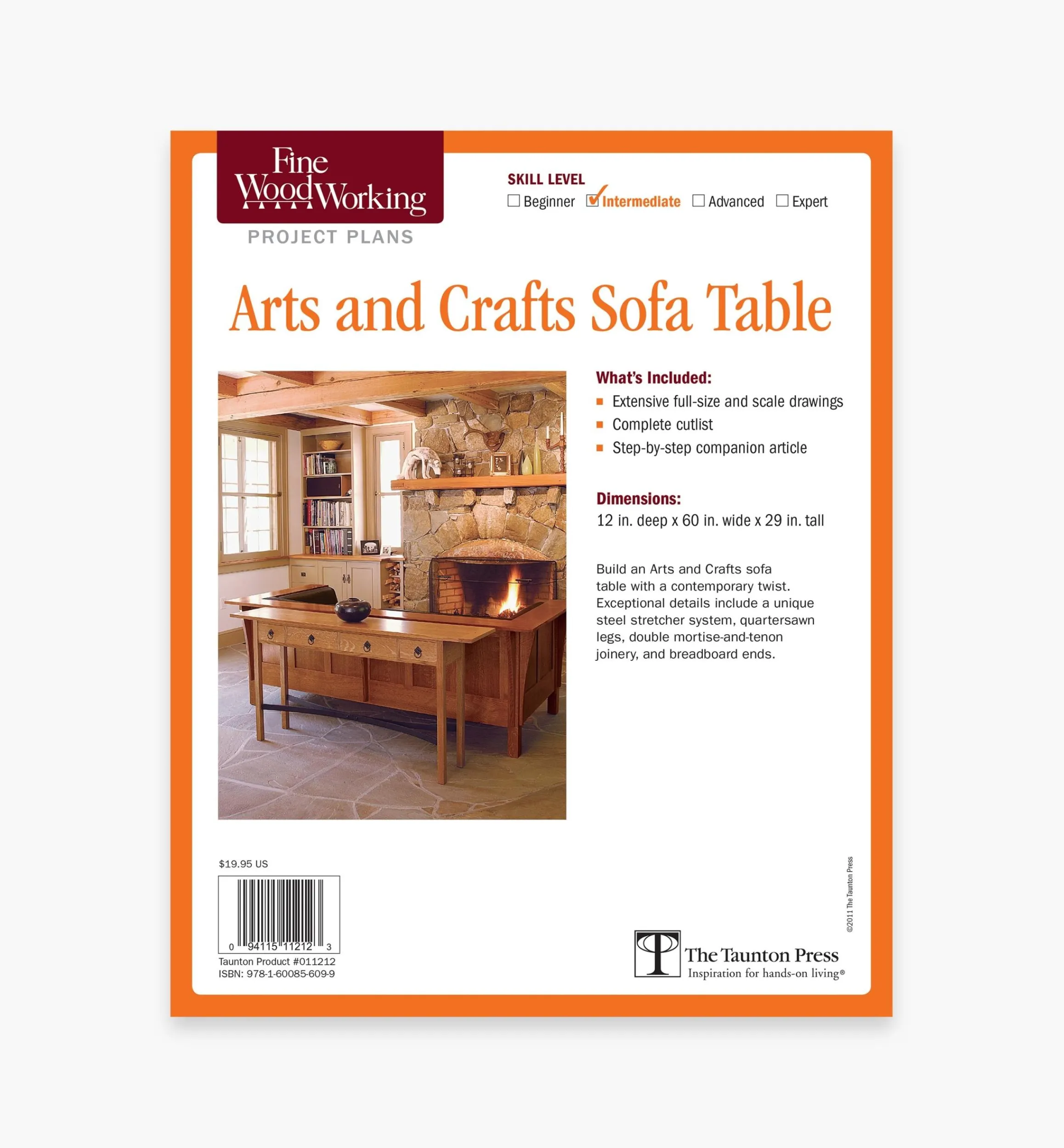 Lee Valley Plans>Arts And Crafts Sofa Table Plan