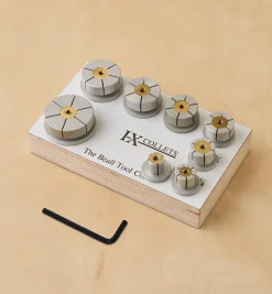 Lee Valley Power Tool Accessories>Beall IX (Internal Expanding) Collet Set