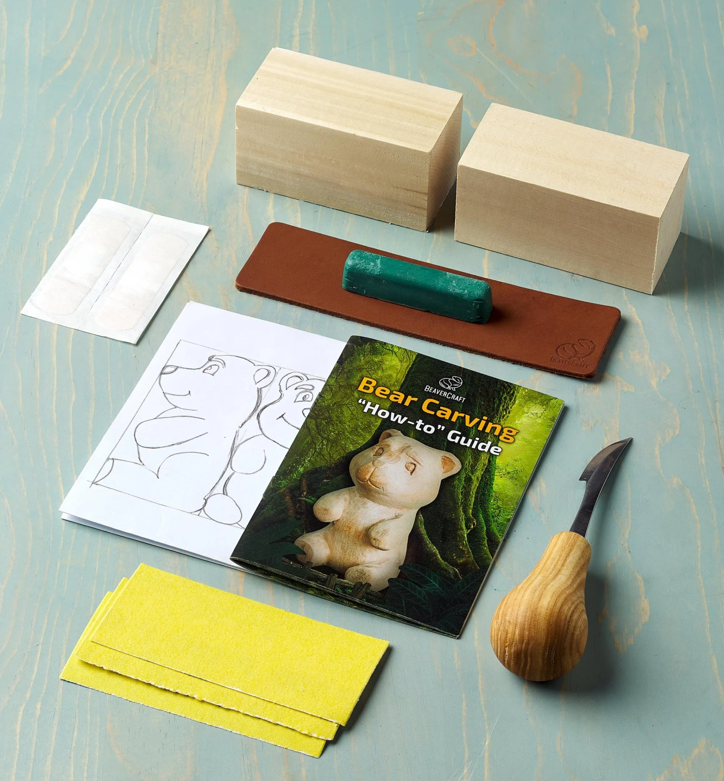 Lee Valley Supplies>BeaverCraft Bear Carving Kit