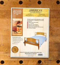 Lee Valley Plans>Bed With Sculpted Legs Plan