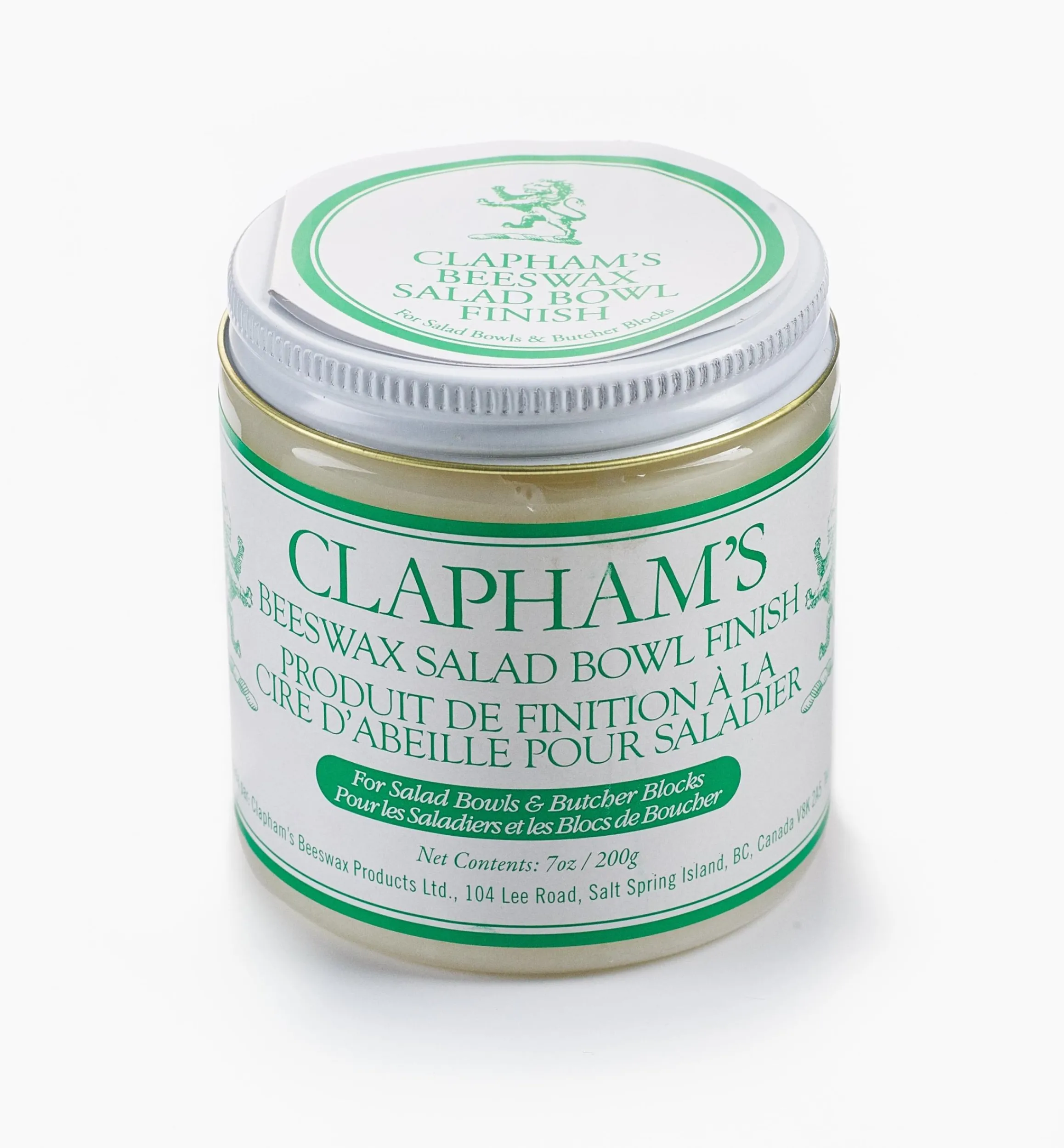 Lee Valley Supplies>Beeswax Salad Bowl Finish