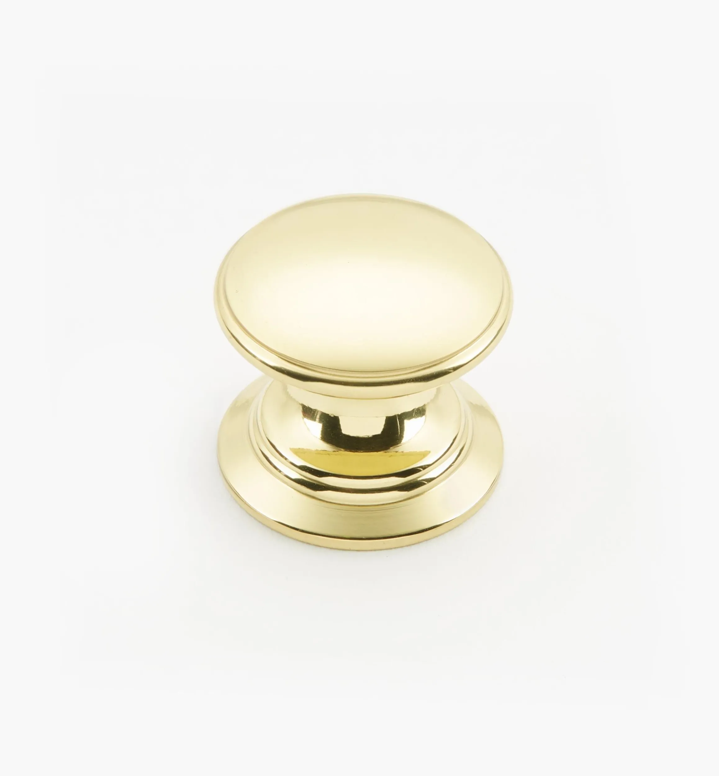 Lee Valley Knobs>Bevelled Brass Round Knobs