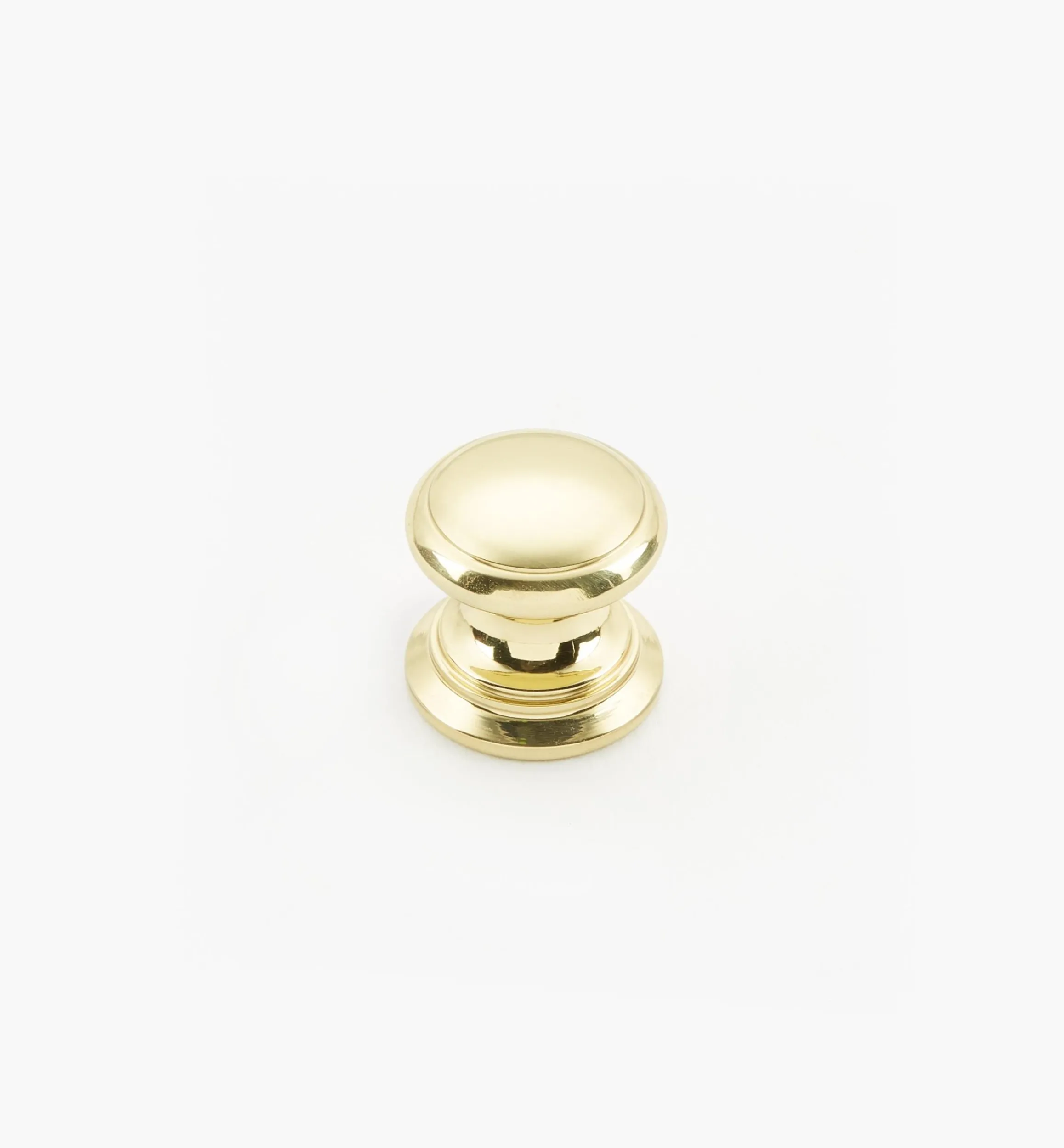 Lee Valley Knobs>Bevelled Brass Round Knobs