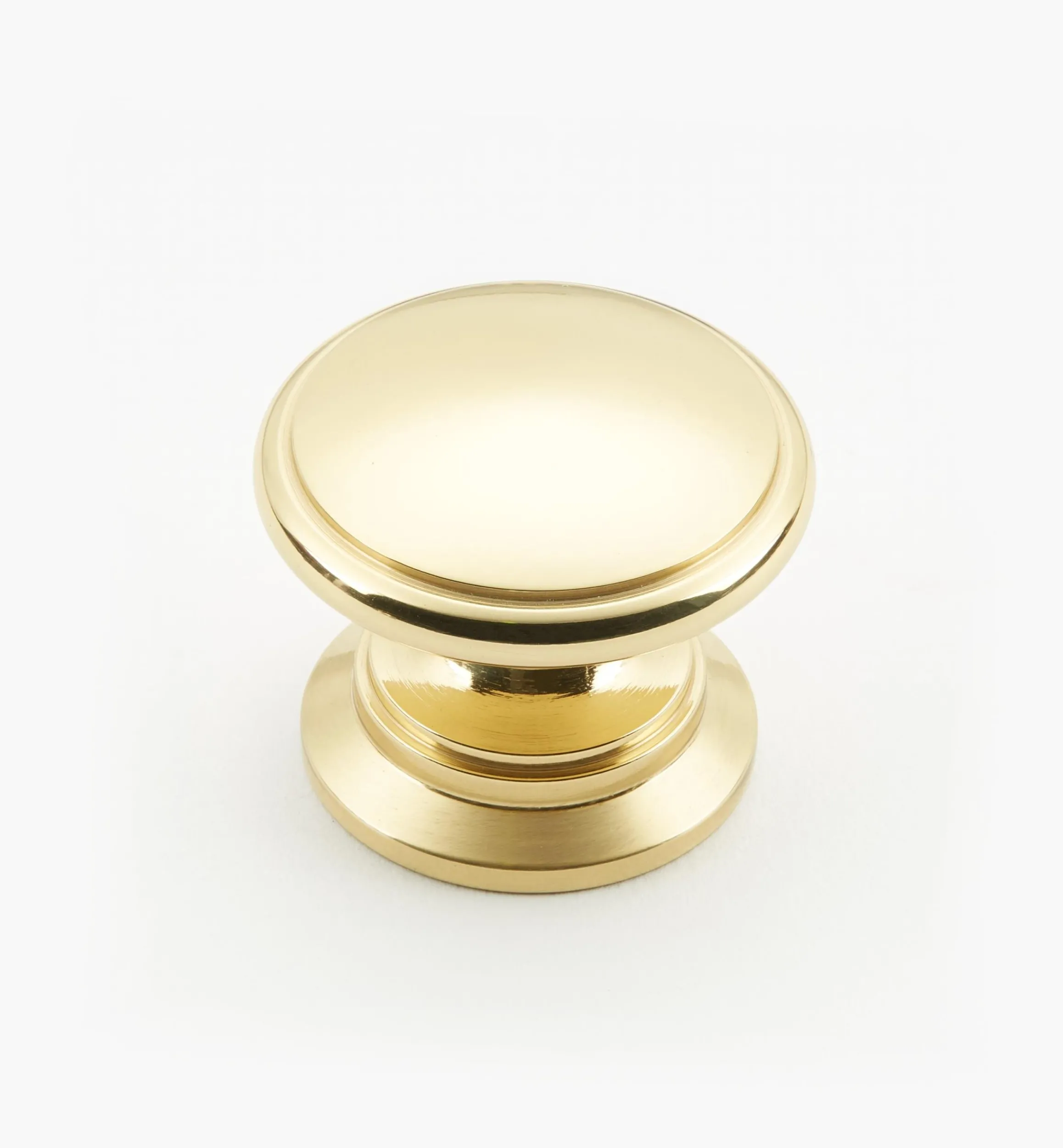 Lee Valley Knobs>Bevelled Brass Round Knobs