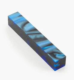 Lee Valley Supplies>Blue & Black Acrylic Acetate Pen Blank