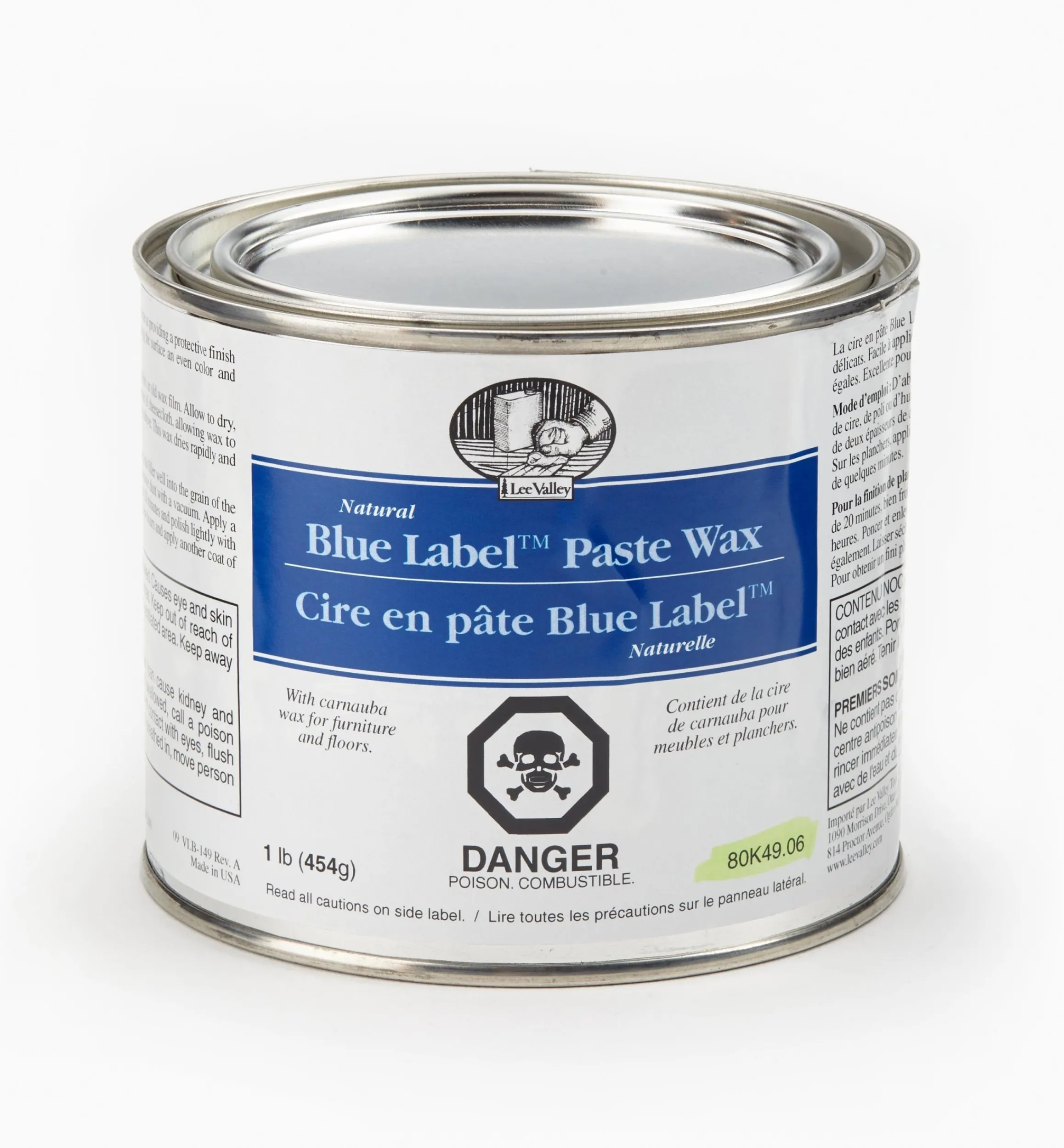 Lee Valley Supplies>Blue Label Paste Wax