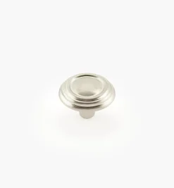 Lee Valley Knobs>Brass And Sterling Traditions Stepped Ring Knob
