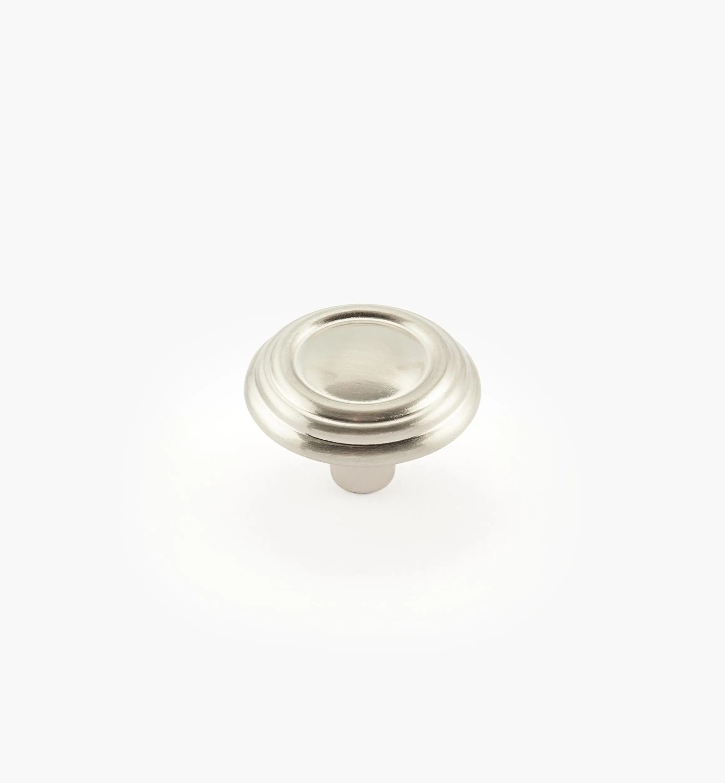 Lee Valley Knobs>Brass And Sterling Traditions Stepped Ring Knob
