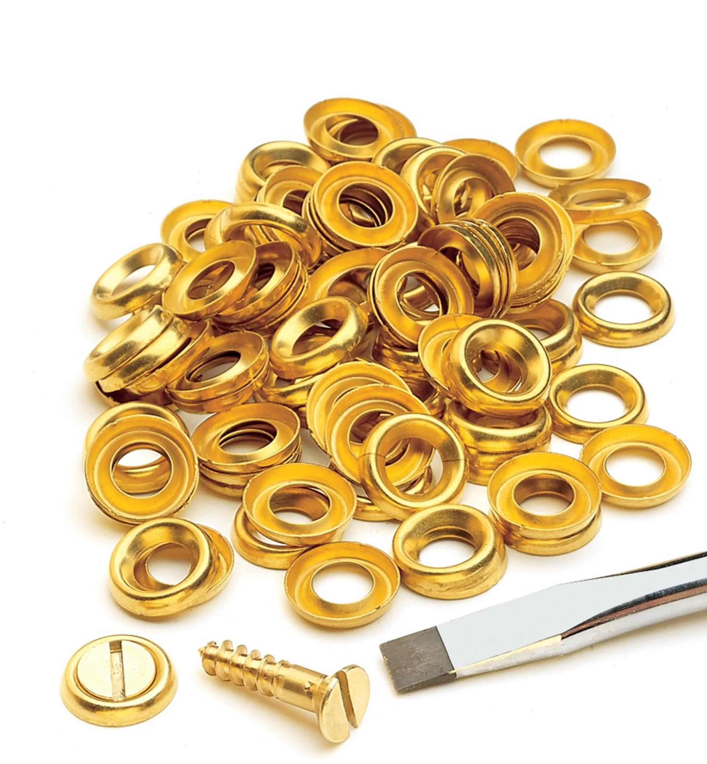 Lee Valley Fasteners>Brass Finishing/Cup Washers