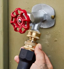 Lee Valley Hoses & Accessories>Brass Male Hose-End Quick Coupler