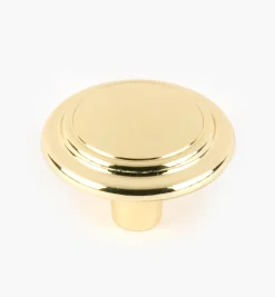 Lee Valley Knobs>Brass Plate Accent Knob