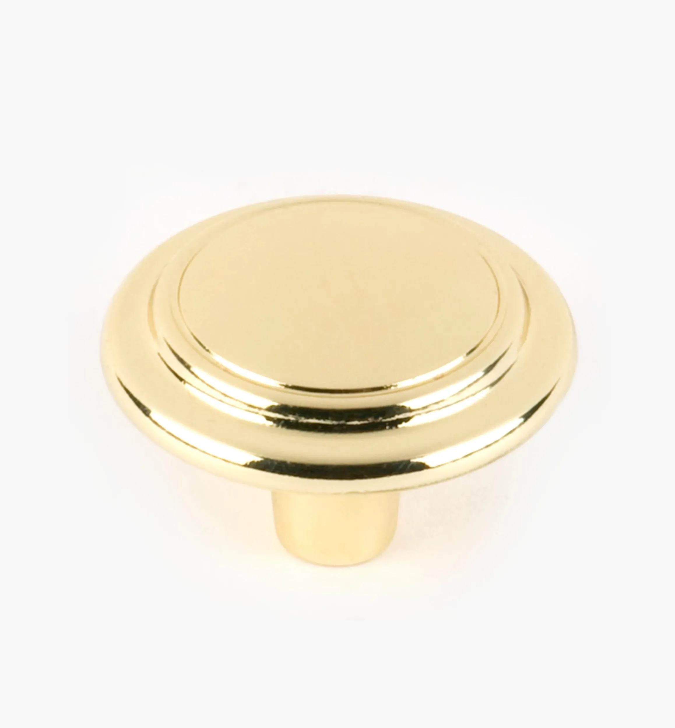 Lee Valley Knobs>Brass Plate Accent Knob