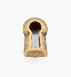 Lee Valley Escutcheons>Brass Rounded Spline Escutcheon