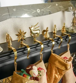 Lee Valley Décor>Brass Stocking Hangers