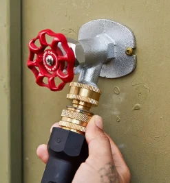 Lee Valley Hoses & Accessories>Brass Tap End Quick Connect Set