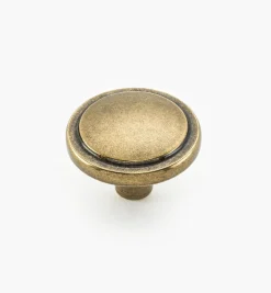 Lee Valley Knobs>Brass Traditional Knobs