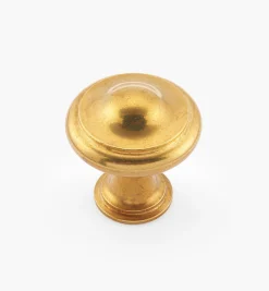Lee Valley Knobs>Brusso Ridged Brass Cabinet Knob