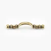 Lee Valley Handles>Burnished Brass Arched Die-Cast Pull