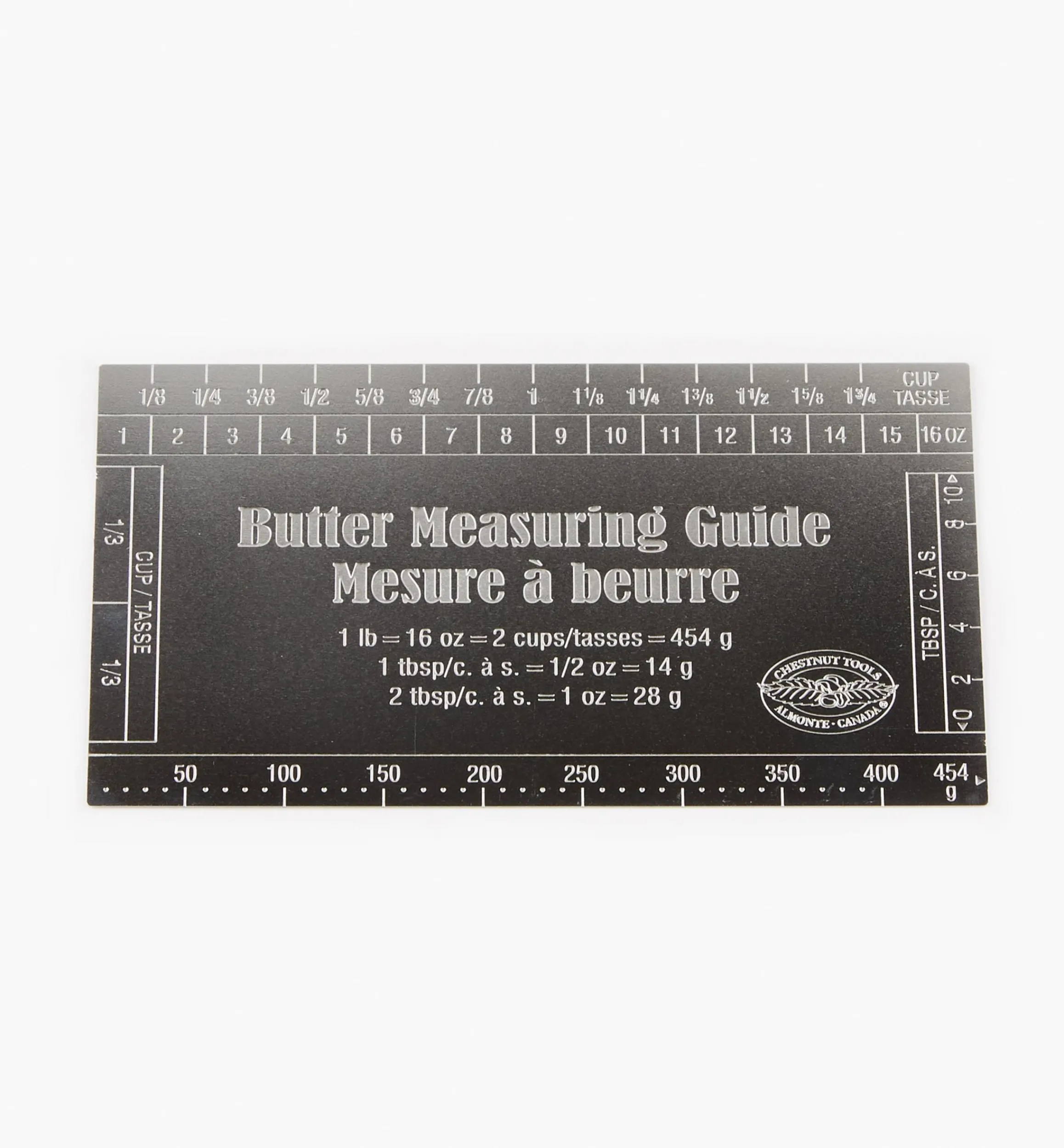 Lee Valley Measurement>Butter Measuring Guide