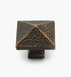 Lee Valley Knobs>Cast Bronze Square Knob