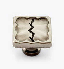 Lee Valley Knobs>Cast Modern Satin Electro-Black Square Knob