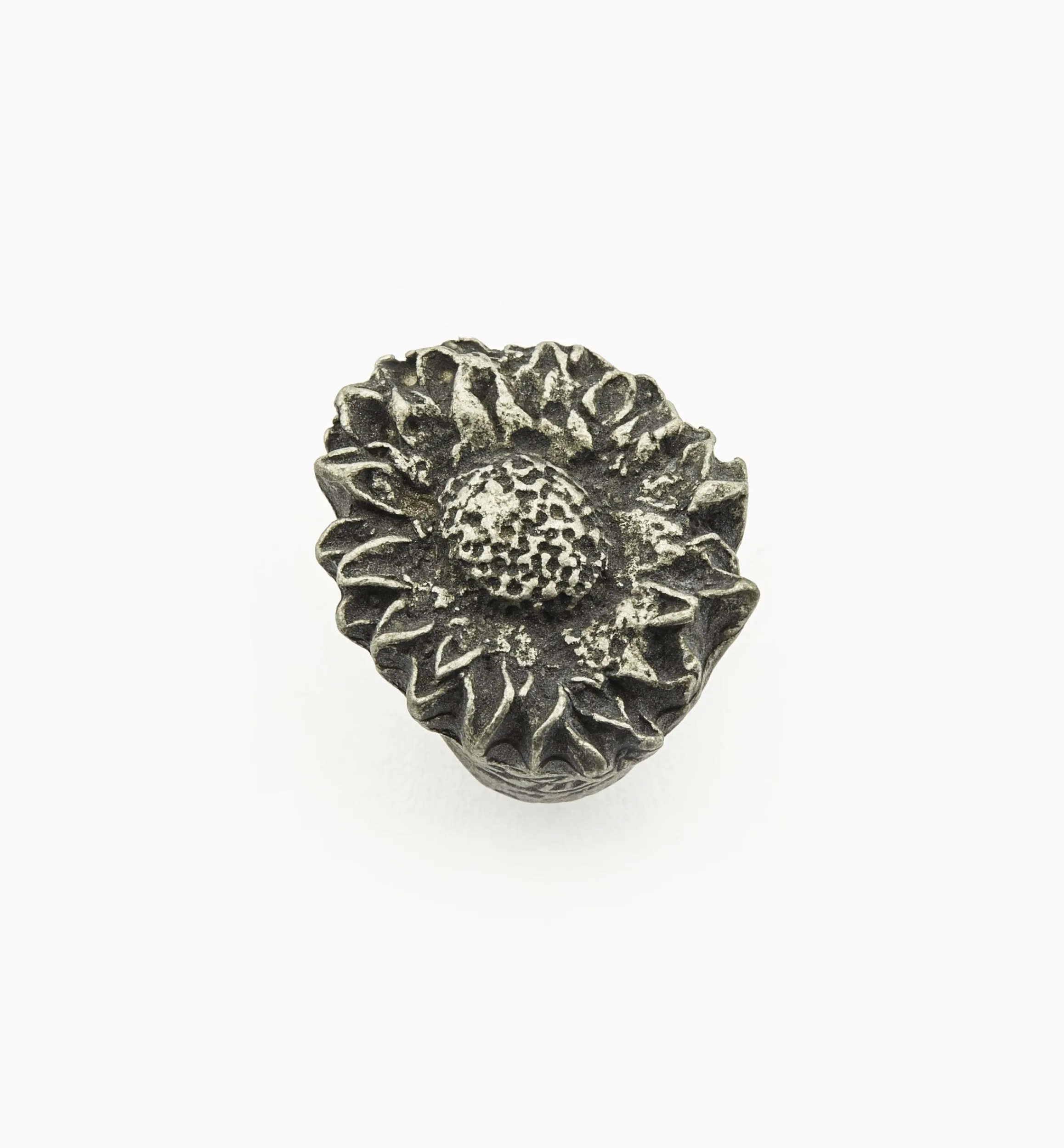 Lee Valley Knobs>Cast Pewter Sunflower Knobs