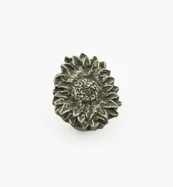 Lee Valley Knobs>Cast Pewter Sunflower Knobs