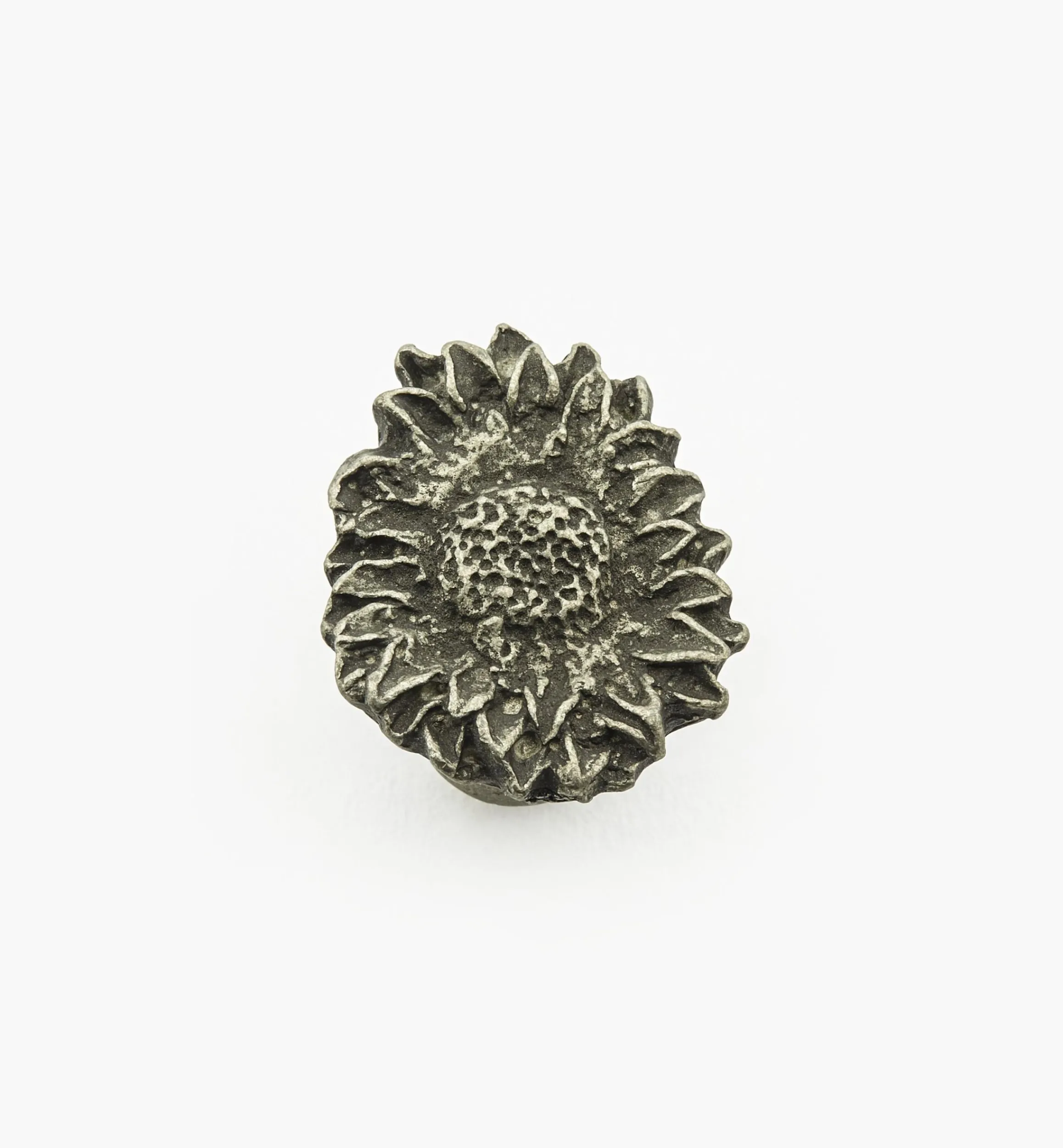 Lee Valley Knobs>Cast Pewter Sunflower Knobs